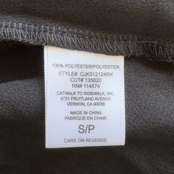 PLEIONE V-NECK TWIST FRONT COLLARED LONG SLEEVE BLOUSE IN‎ BLACK NWT SIZE SMALL - Picture 11 of 12